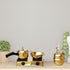 Brass Mini Miniature Set Children Playing 0.045Kg
